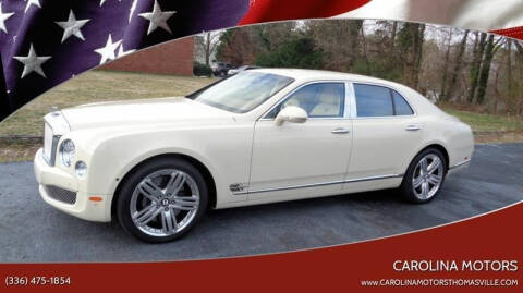 2012 Bentley Mulsanne for sale at Carolina Motors - Carolina Classics & More-Thomasville in Thomasville NC