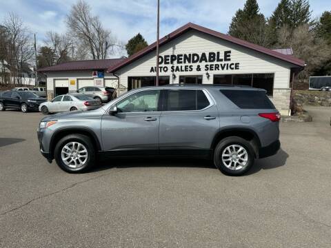 2021 Chevrolet Traverse for sale at Dependable Auto Sales and Service in Binghamton NY