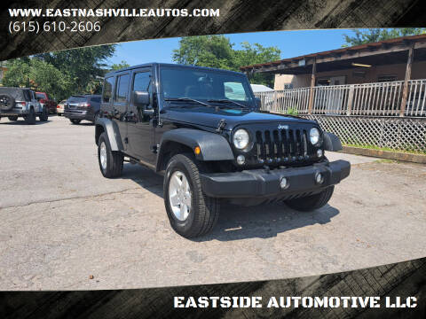 2014 Jeep Wrangler Unlimited for sale at EASTSIDE AUTOMOTIVE LLC in Nashville TN