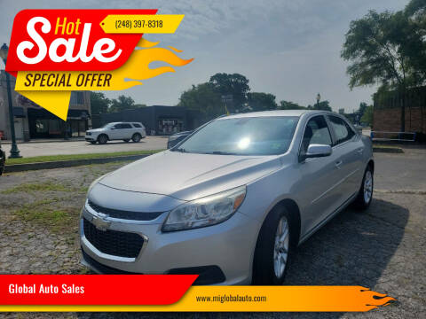 2015 Chevrolet Malibu for sale at Global Auto Sales in Hazel Park MI