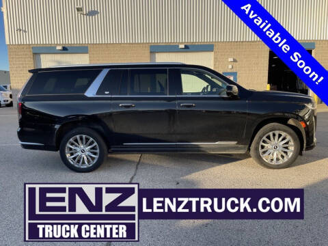2021 Cadillac Escalade ESV for sale at LENZ TRUCK CENTER in Fond Du Lac WI