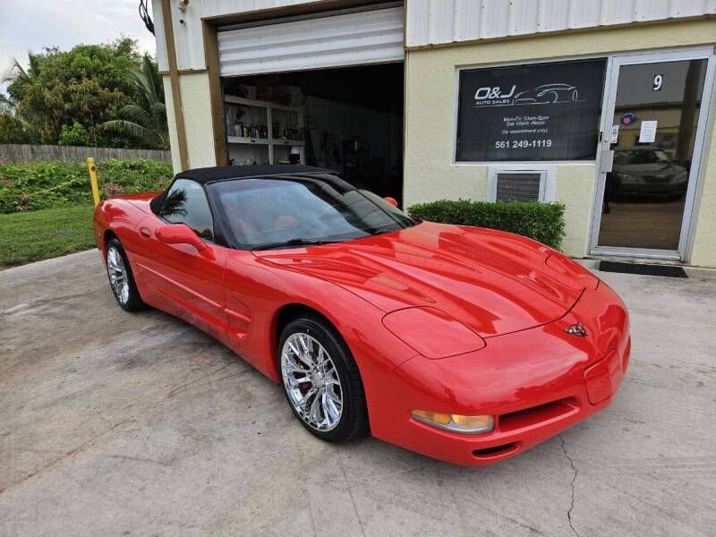 2003 Chevrolet Corvette for sale at O & J Auto Sales in Royal Palm Beach FL