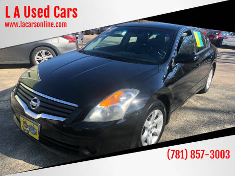 2008 Nissan Altima for sale at L A Used Cars in Abington MA