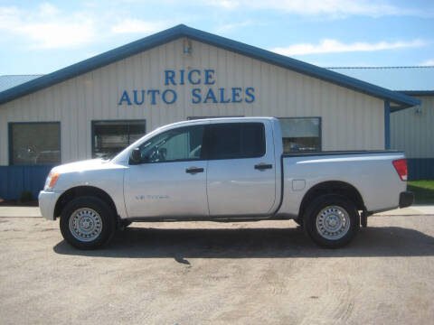 2012 Nissan Titan for sale at Rice Auto Sales in Rice MN
