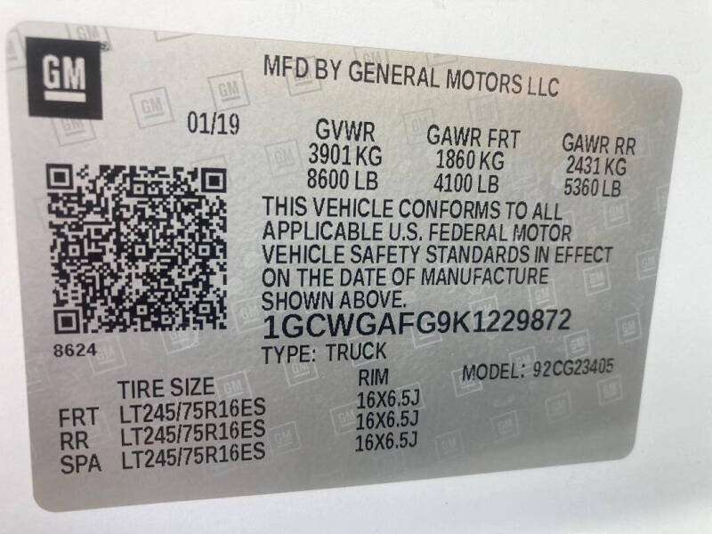 2019 Chevrolet Express 2500