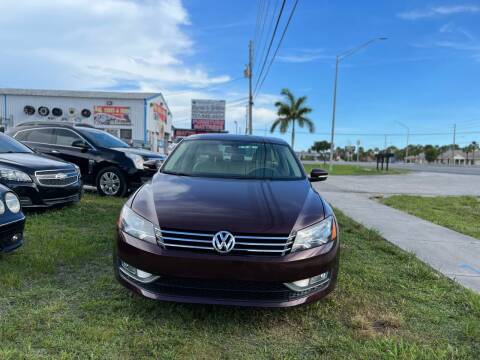 2013 Volkswagen Passat for sale at ONYX AUTOMOTIVE, LLC in Largo FL