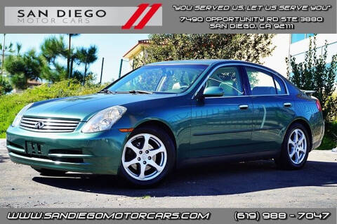 2003 Infiniti G35 for sale at San Diego Motor Cars LLC in Spring Valley CA