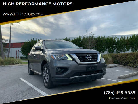 2017 Nissan Pathfinder for sale at HIGH PERFORMANCE MOTORS in Hollywood FL