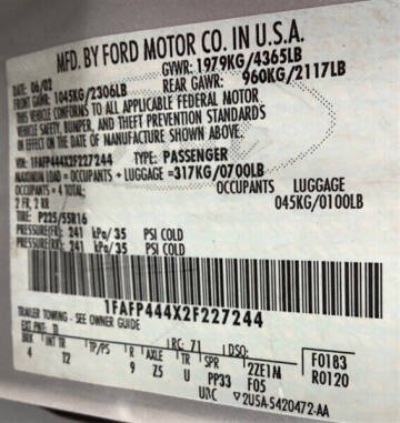 2002 Ford Mustang Deluxe