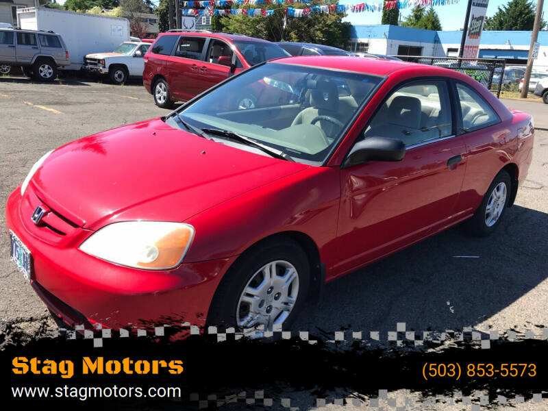 2001 Honda Civic for sale at Stag Motors in Portland OR