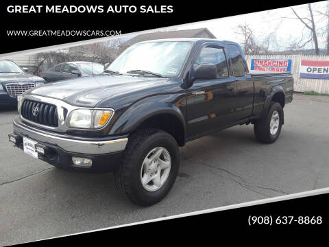2002 Toyota Tacoma for sale at GREAT MEADOWS AUTO SALES in Great Meadows NJ