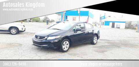 2014 Honda Civic for sale at Autosales Kingdom in Lancaster CA