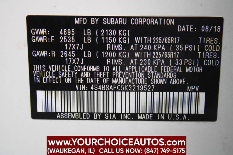 2019 Subaru Outback 2.5i Premium