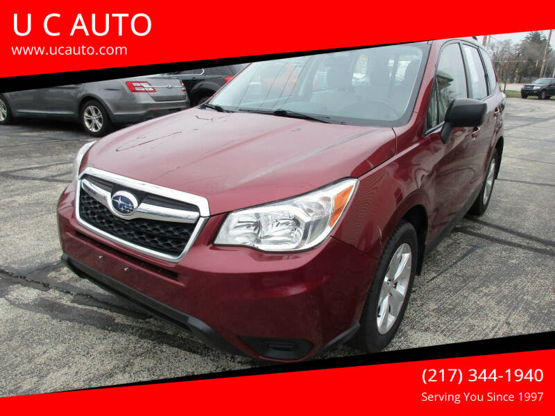 2015 Subaru Forester for sale at U C AUTO in Urbana IL