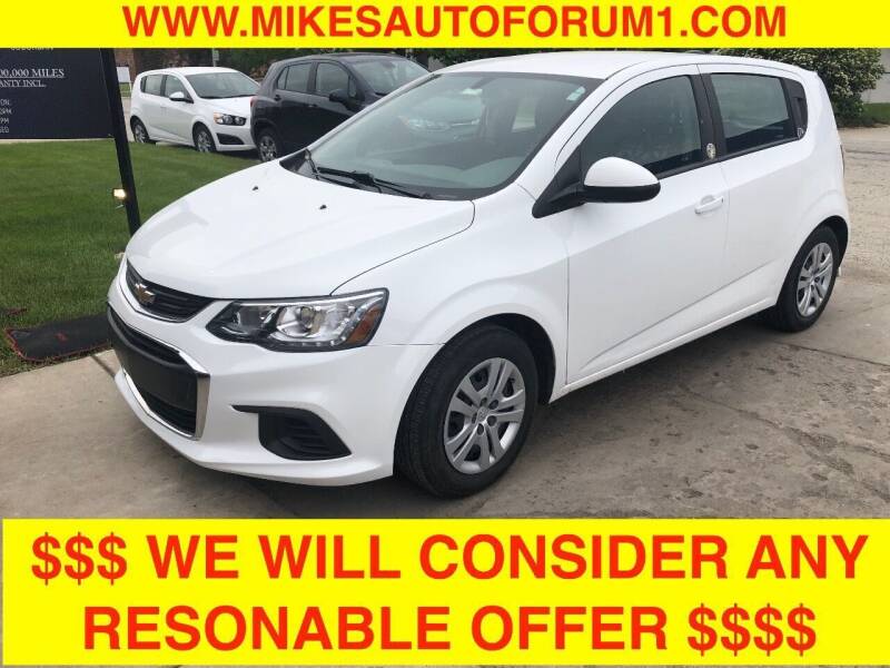 2019 Chevrolet Sonic for sale at Mikes Auto Forum in Bensenville IL