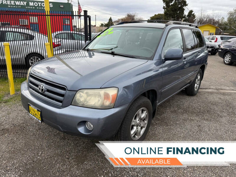 2004 Toyota Highlander for sale at Freeway Motors Used Cars in Modesto CA