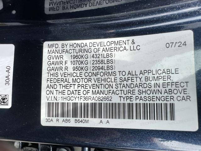 2024 Honda Accord EX