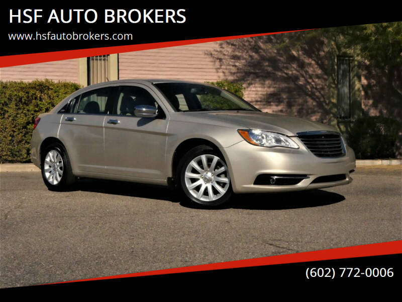 2013 Chrysler 200 for sale at HSF AUTO BROKERS in Phoenix AZ