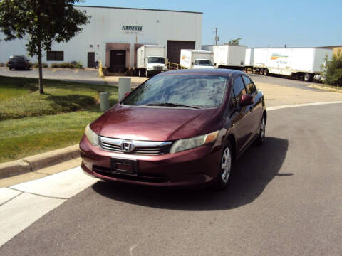 2012 Honda Civic for sale at ARIANA MOTORS INC in Addison IL