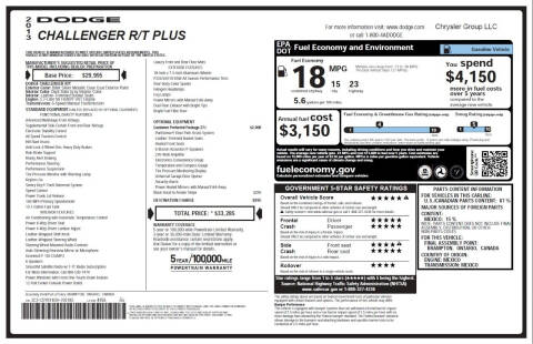 2013 Dodge Challenger R/T Plus