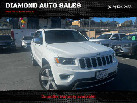 2015 Jeep Grand Cherokee for sale at DIAMOND AUTO SALES in El Cajon CA