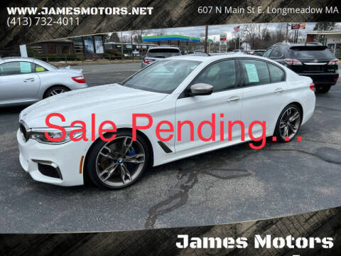 2018 BMW 5 Series for sale at James Motors Inc. in East Longmeadow MA