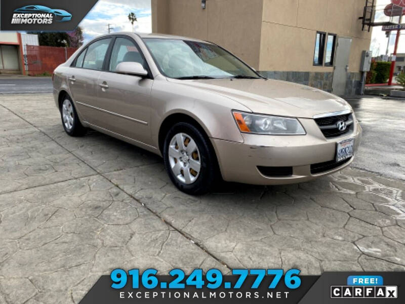 2008 Hyundai Sonata for sale at Exceptional Motors in Sacramento CA