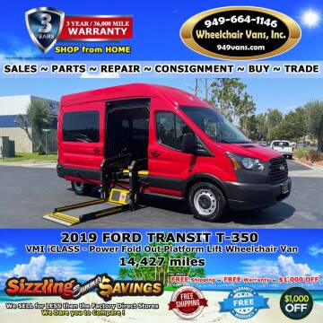 2019 Ford Transit Passenger for sale at Wheelchair Vans Inc in Laguna Hills CA