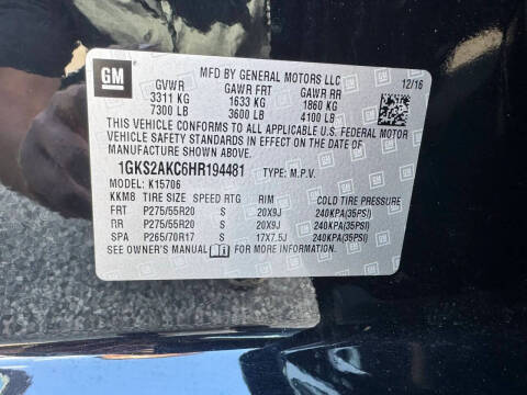 2017 GMC Yukon SLE