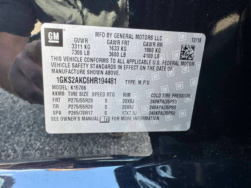 2017 GMC Yukon SLE