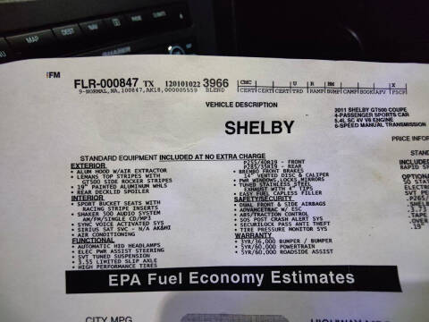 2011 Ford Shelby GT500