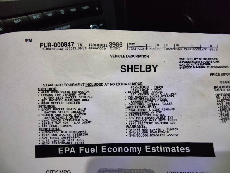 2011 Ford Shelby GT500