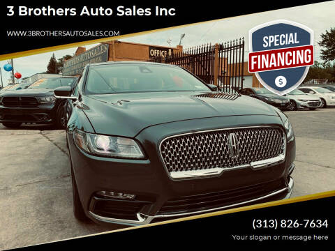 2020 Lincoln Continental for sale at 3 Brothers Auto Sales Inc in Detroit MI