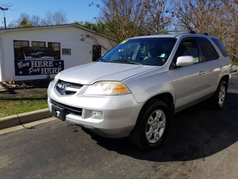 2004 Acura MDX for sale at TR MOTORS in Gastonia NC