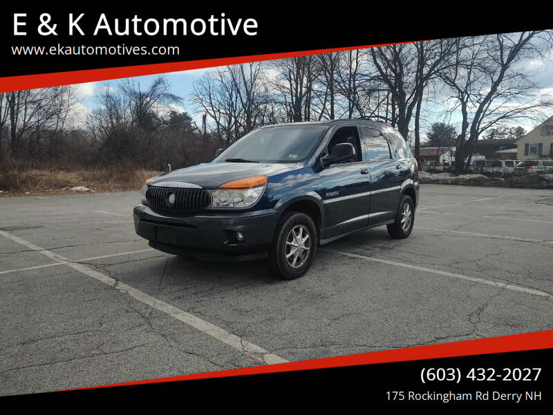 2002 Buick Rendezvous for sale at E & K Automotive in Derry NH