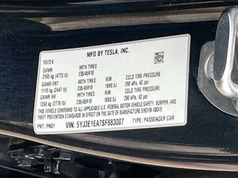 2025 Tesla Model 3 Long Range