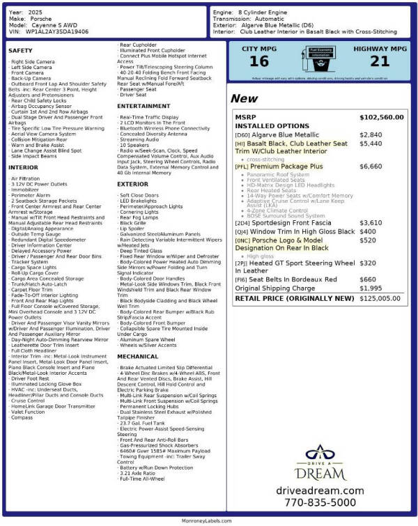 2025 Porsche Cayenne S