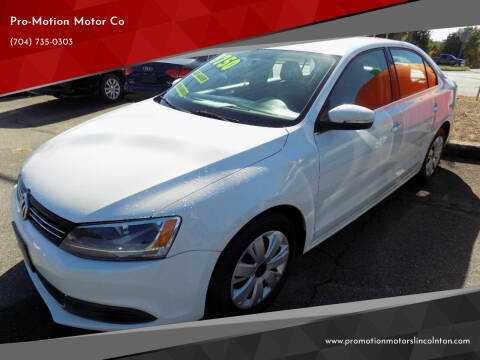 2013 Volkswagen Jetta for sale at Pro-Motion Motor Co in Lincolnton NC