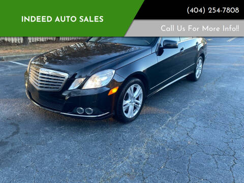 2011 Mercedes-Benz E-Class for sale at Indeed Auto Sales in Lawrenceville GA
