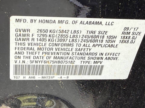 2017 Honda Pilot EX-L w/Navi