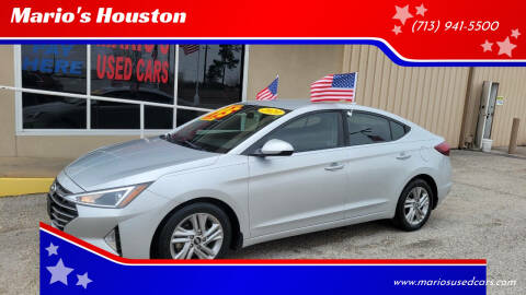 2020 Hyundai Elantra for sale at Mario's Houston in Houston TX