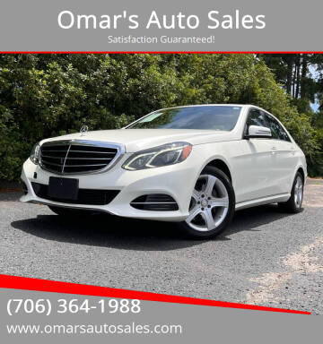 2014 Mercedes-Benz E-Class for sale at Omar's Auto Sales in Martinez GA