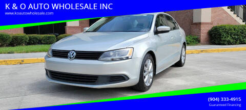 2012 Volkswagen Jetta for sale at K & O AUTO WHOLESALE INC in Jacksonville FL