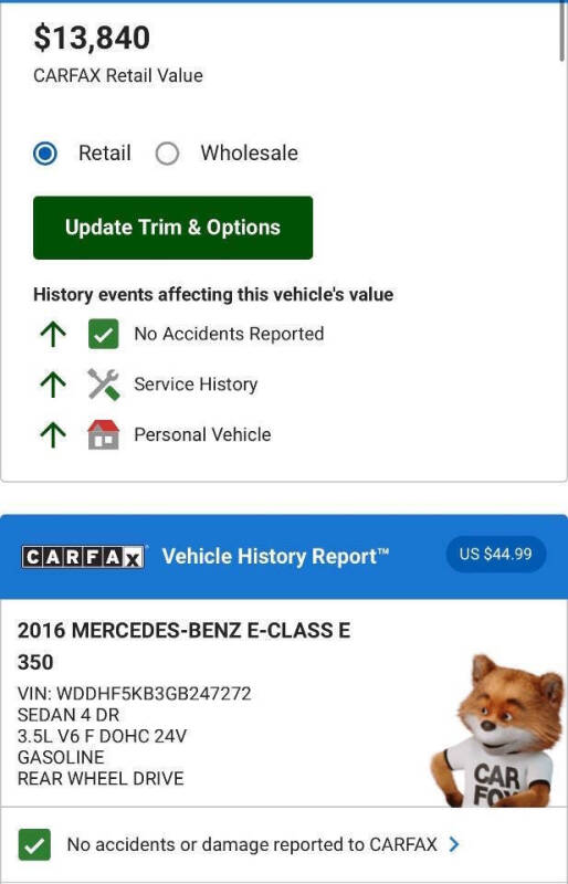 2016 Mercedes-Benz E-Class E 350