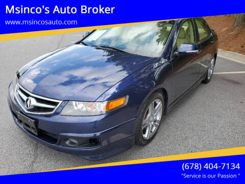 2006 Acura TSX for sale at Msinco's Auto Broker in Snellville GA