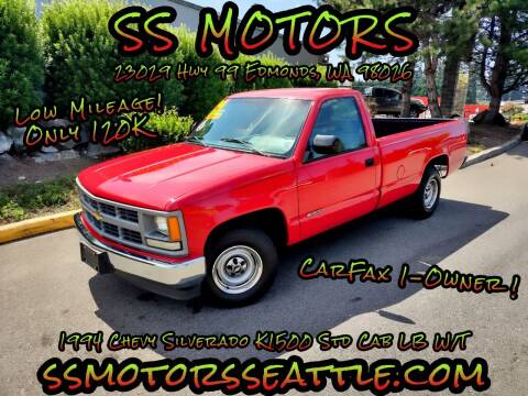 1994 Chevrolet C/K 1500 Series for sale at SS MOTORS LLC in Edmonds WA
