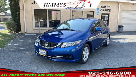 2013 Honda Civic for sale at JIMMY'S AUTO WHOLESALE in Brentwood CA