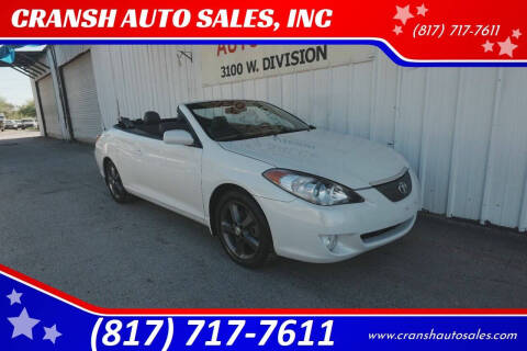 2005 Toyota Camry Solara for sale at CRANSH AUTO SALES, INC in Arlington TX