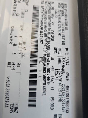 2016 Ford Transit 250