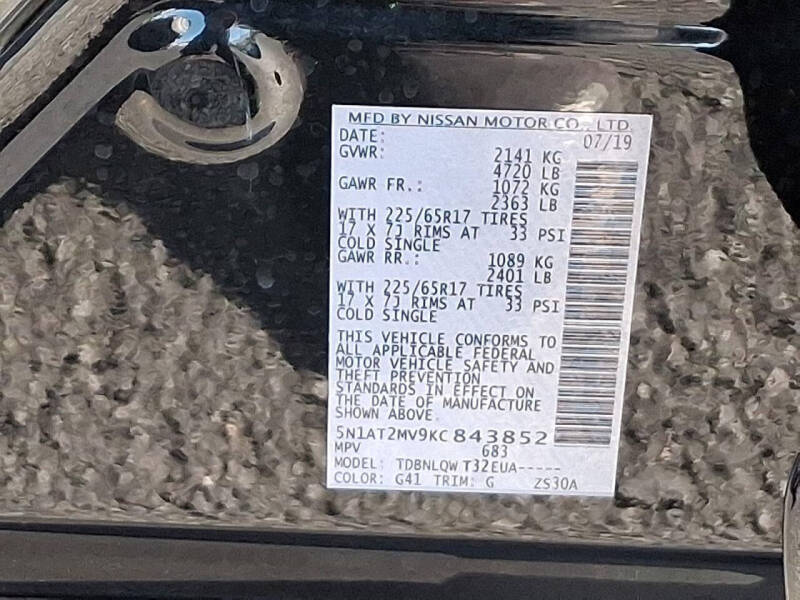 2019 Nissan Rogue SV